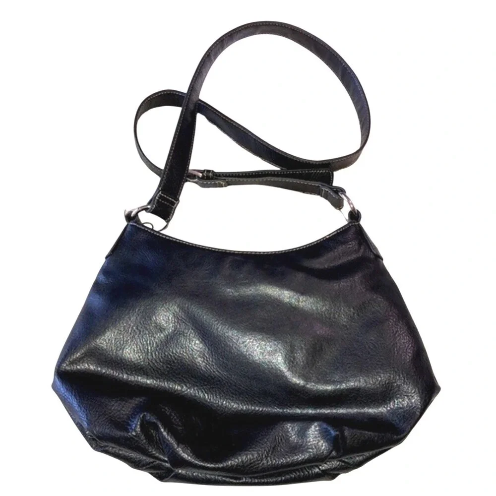 Nine West Studded Hobo Shoulder Bag Black Bag One‎ Size